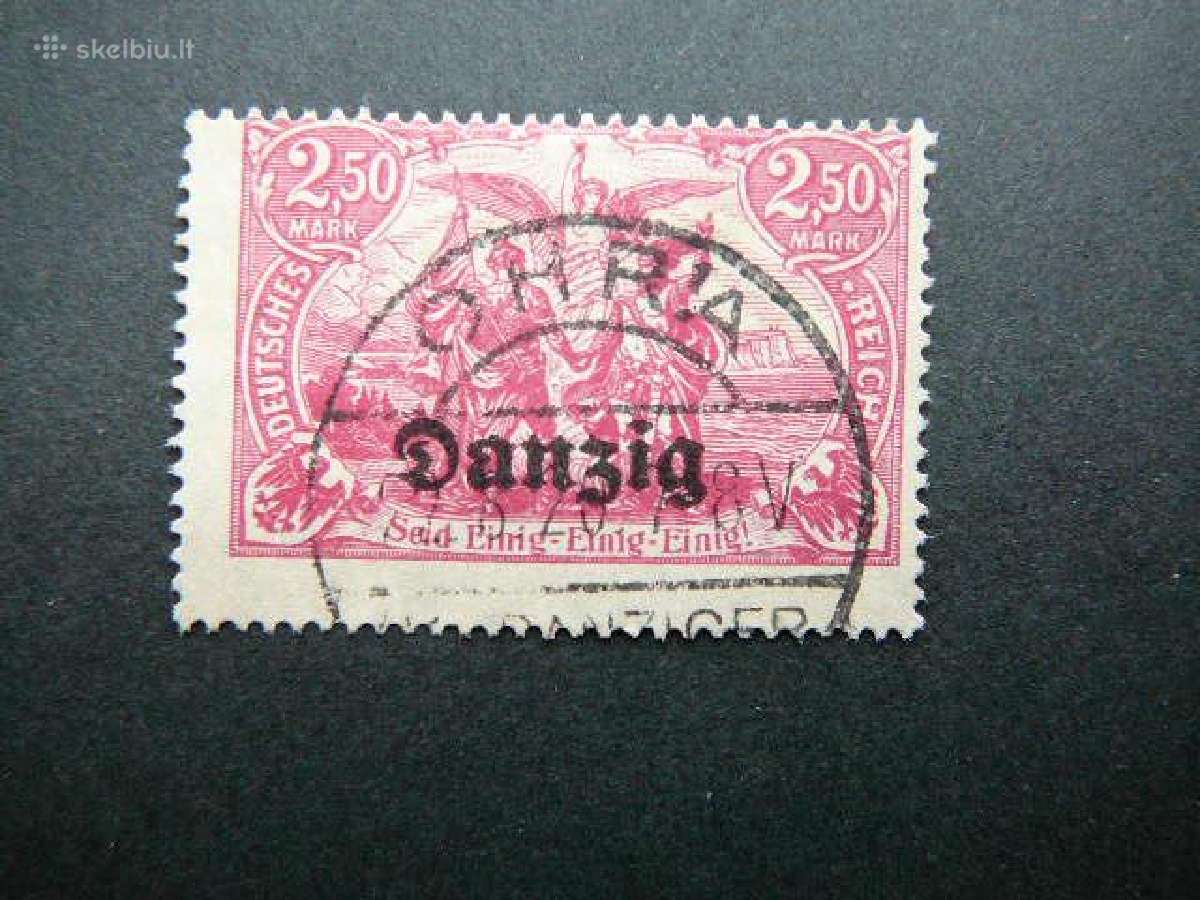 Dancigas Standartai Vokietija 1920 2.50m d12a