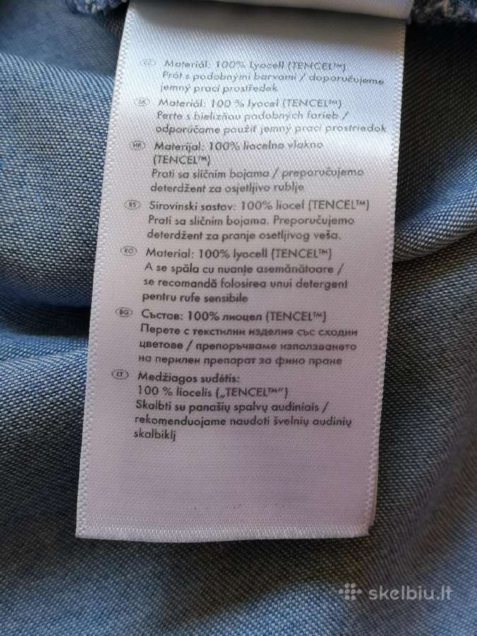 Mėlyna džinsinė tunika trumpomis rankovėmis - nuotraukos Nr. 6
