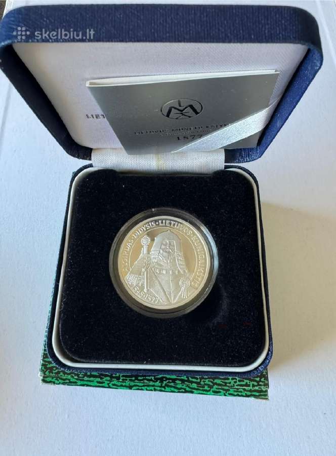 50 litų moneta, skirta Lietuvos karaliui Mindaugui - nuotraukos Nr. 4