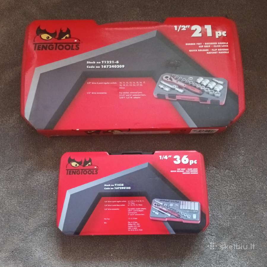 Teng Tools Terkšlės ir galvučių rinkiniai - nuotraukos Nr. 2