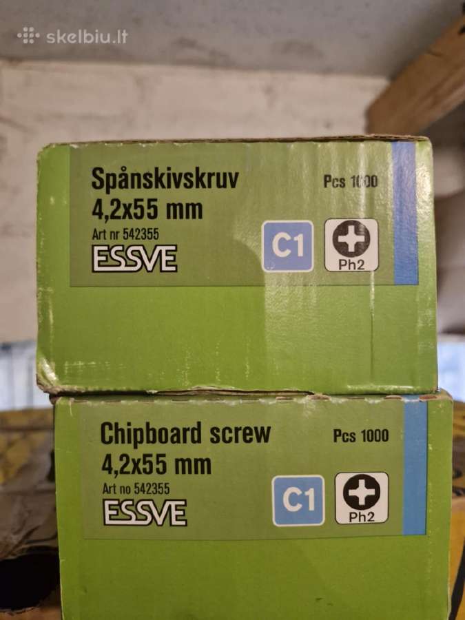 Varžtai Essve Medsraigčiai varžtai