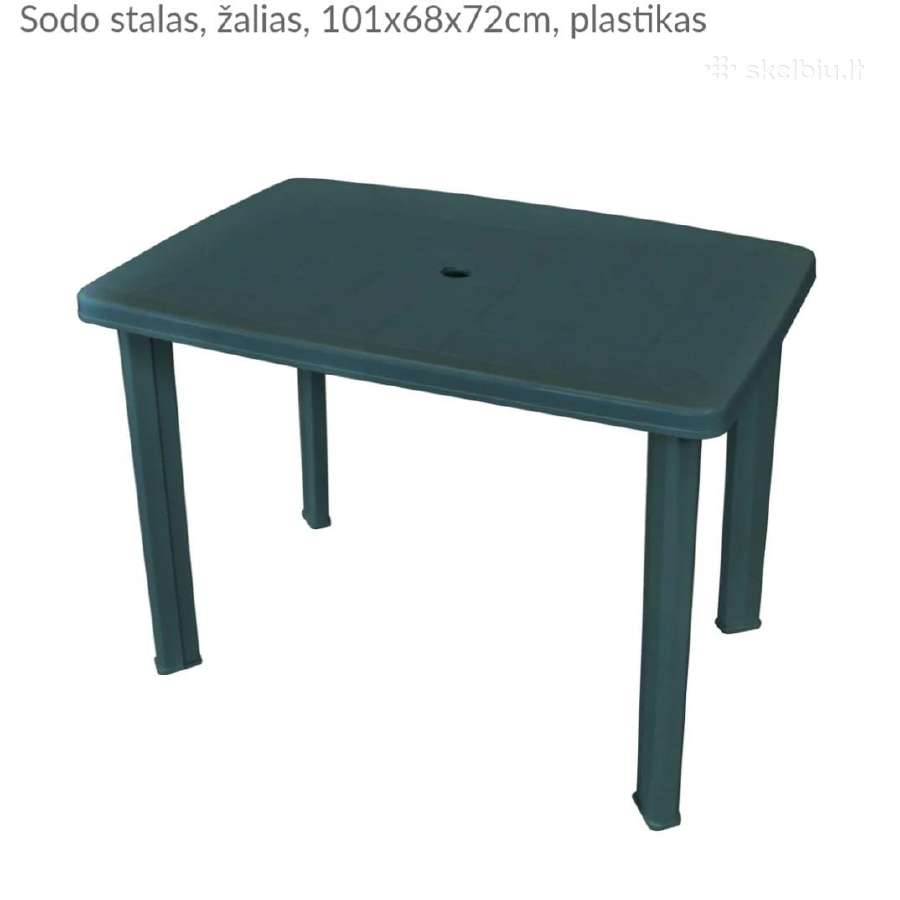 Sodo stalas plastikas