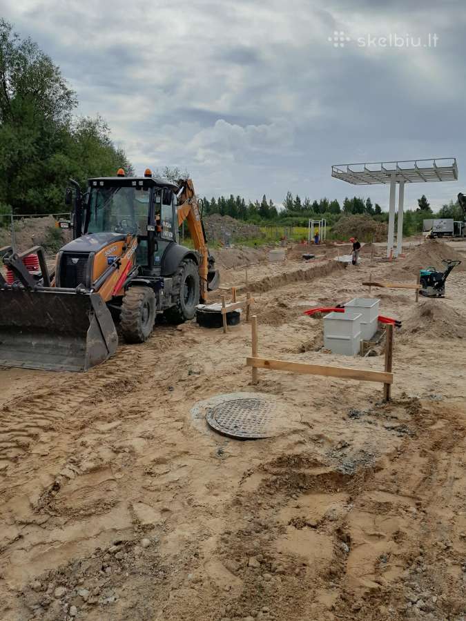 Ratinio ekskavatoriaus, krautuvas, (Račioko) nuoma