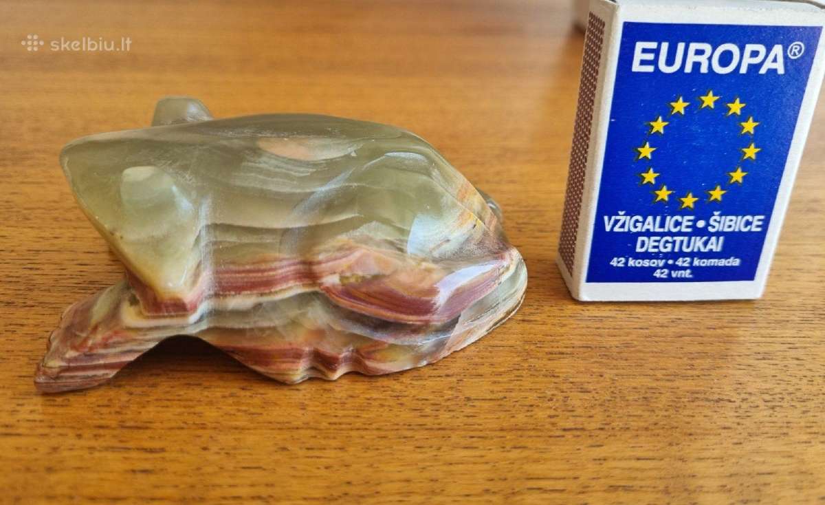 Natūralaus akmens varlės statulėlė - nuotraukos Nr. 4