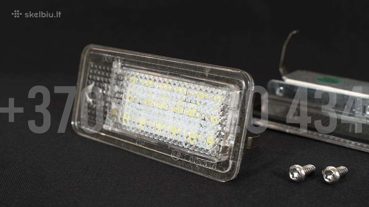 Audi LED numerių apšvietimas A6 C6 A4 B6 B7 Q7 A3 - nuotraukos Nr. 2