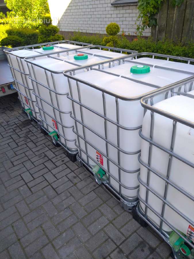 Ibc, toninės talpos, maistinės 1000 ltr. bačkos. - nuotraukos Nr. 2