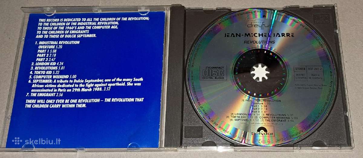 Jean-michel Jarre – Rvolutions (Audio CD) - nuotraukos Nr. 3