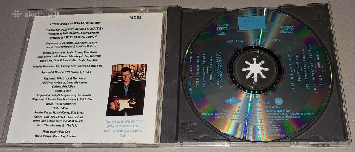 Rick Astley – Hold Me In Your Arms (Audio CD) - nuotraukos Nr. 3
