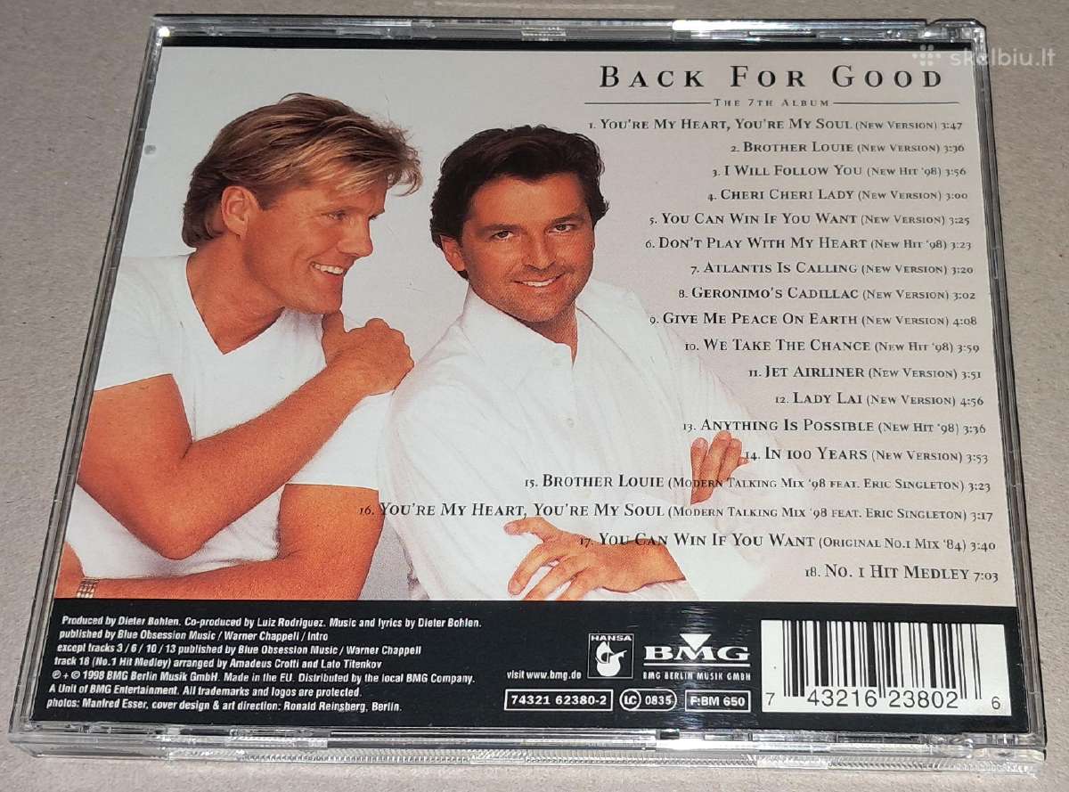 Modern Talking – Back For Good (Audio CD) - nuotraukos Nr. 2