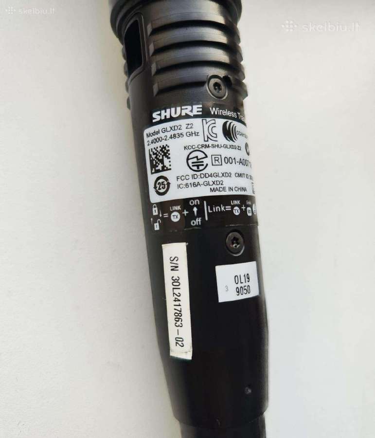 Shure glxd mikrofonas - nuotraukos Nr. 3