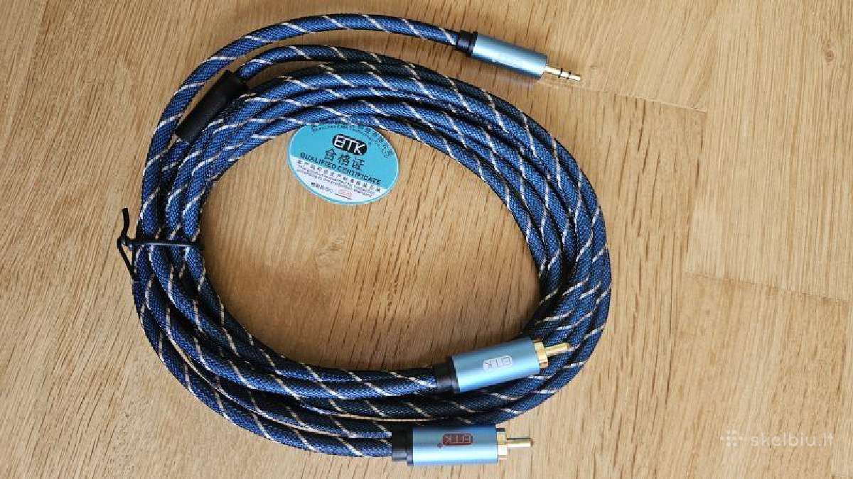 Emk Toslink 2xrca->3.5 audio, ilgis 3m - nuotraukos Nr. 2