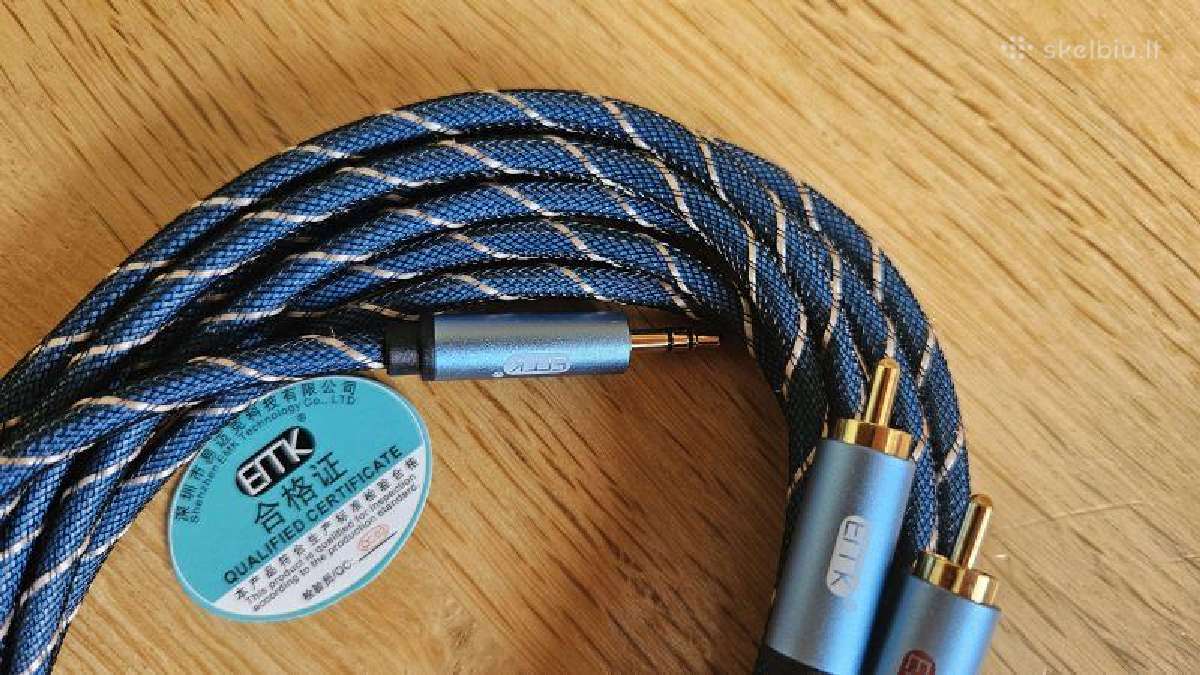 Emk Toslink 2xrca->3.5 audio, ilgis 3m - nuotraukos Nr. 4
