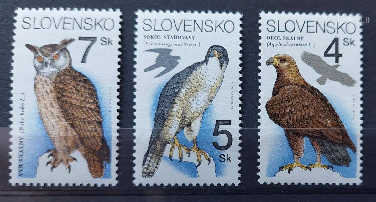 Slovakija 1994 m.paukščiai