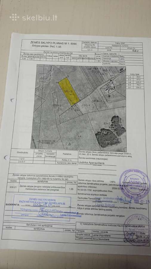 Parduodu zemes ukio zeme 1,55 ha.saltinio g.