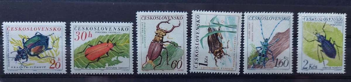 Čekoslovakija 1962 Vabzdžiai