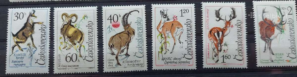 Čekoslovakija 1963 gyvūnai