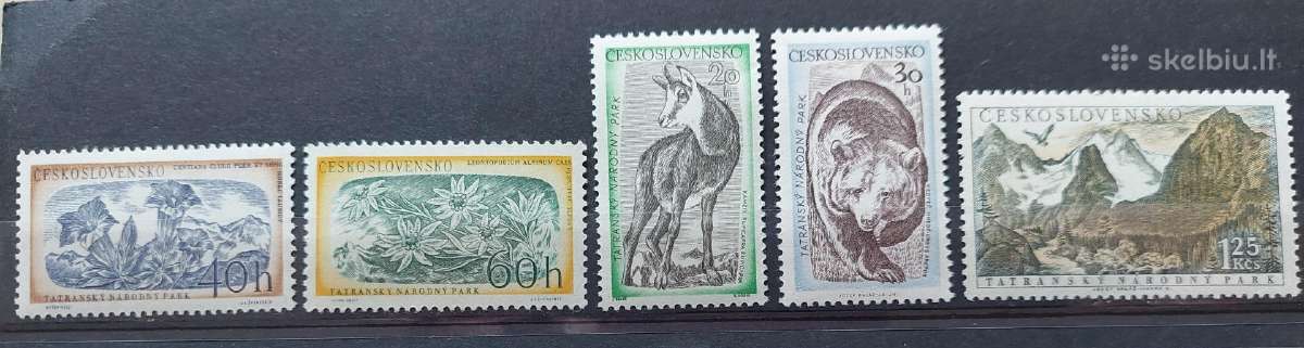 Čekoslovakija 1957 gamta