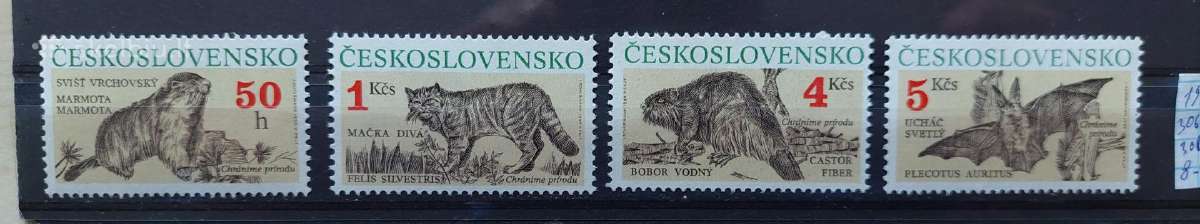 Čekoslovakija 1990 gyvūnai