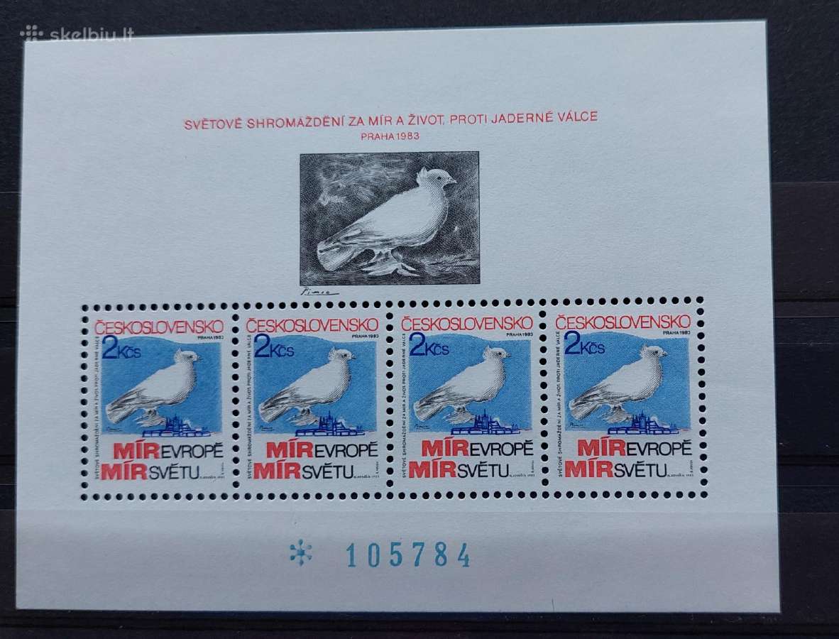 Čekoslovakija 1983 balandis blokas