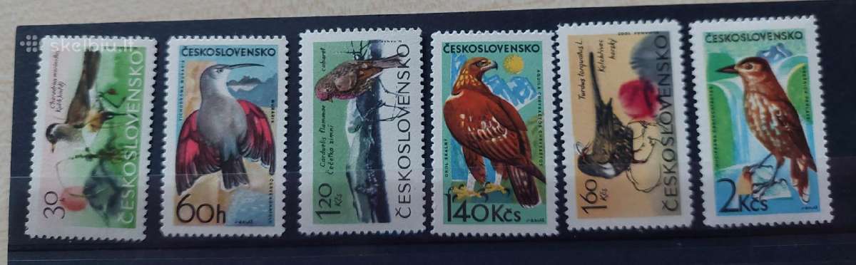Čekoslovakija 1965 Paukščiai