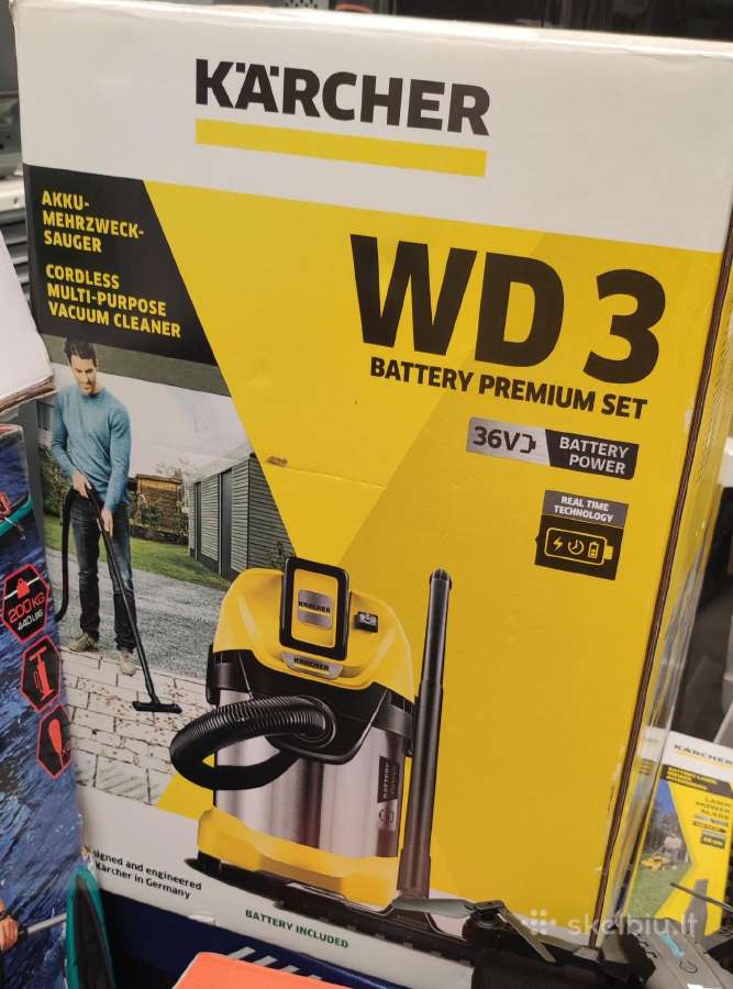Karcher Wd 3 Battery akumuliatorinis siurblys