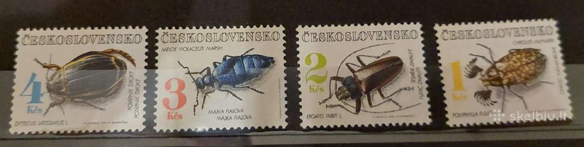 Čekoslovakija 1992 vabzdžiai