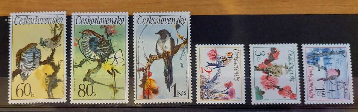 Čekoslovakija 1972 Paukščiai