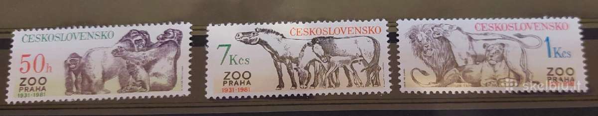 Čekoslovakija 1981 Zoologijos sodas