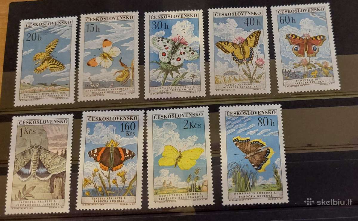 Čekoslovakija 1961 drugeliai