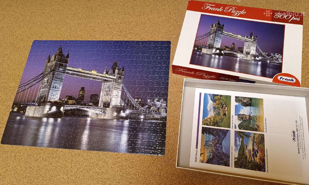 Dėlionė-puzlė, "Frank Puzzle", Tiltas, 500 detalių - nuotraukos Nr. 2