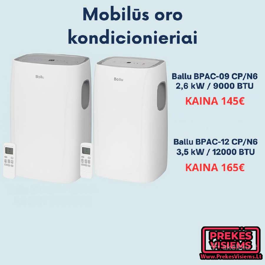 Nauji Kondicionieriai Ballu 3500w, 2600w