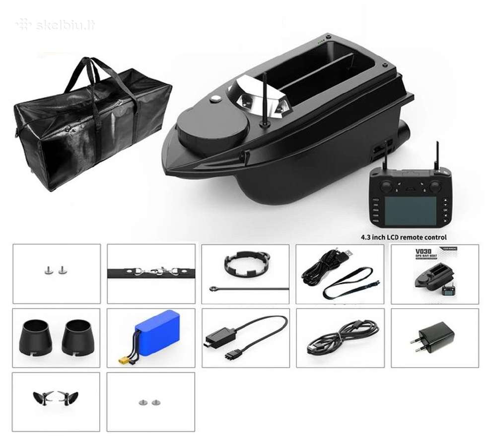 Flytec V030 pašarų laivelis su GPS navigacija - nuotraukos Nr. 15