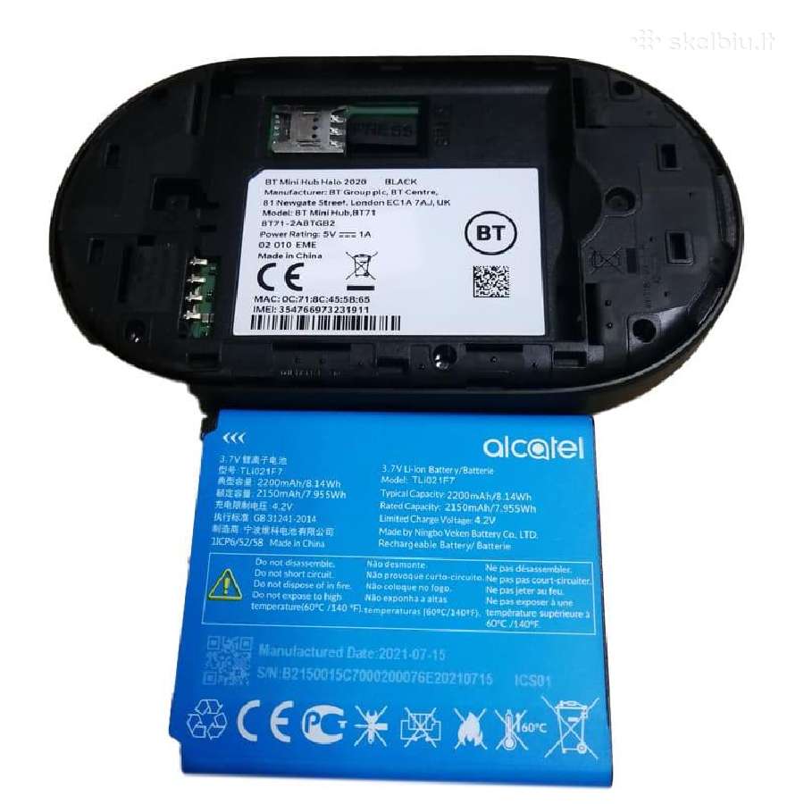 Nebrangūs, bet geri Alcatel Bt71 Cat6 Mifi modemai - nuotraukos Nr. 2
