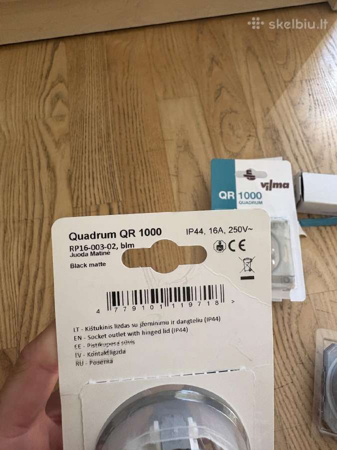 3 nauji Vilma Qr1000 kištukiniai lizdai - nuotraukos Nr. 3