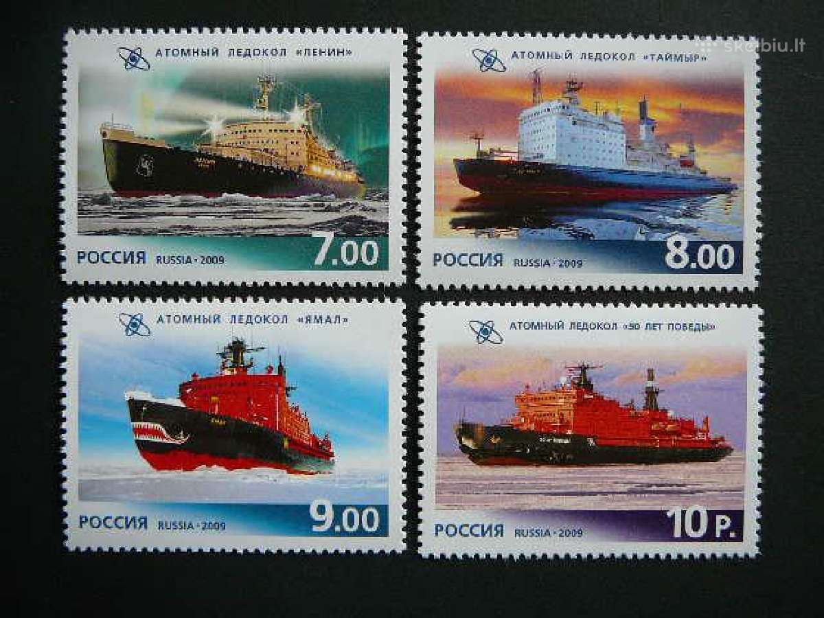 Laivai Ledlauziai Rusija 2009 Mnh r1552s