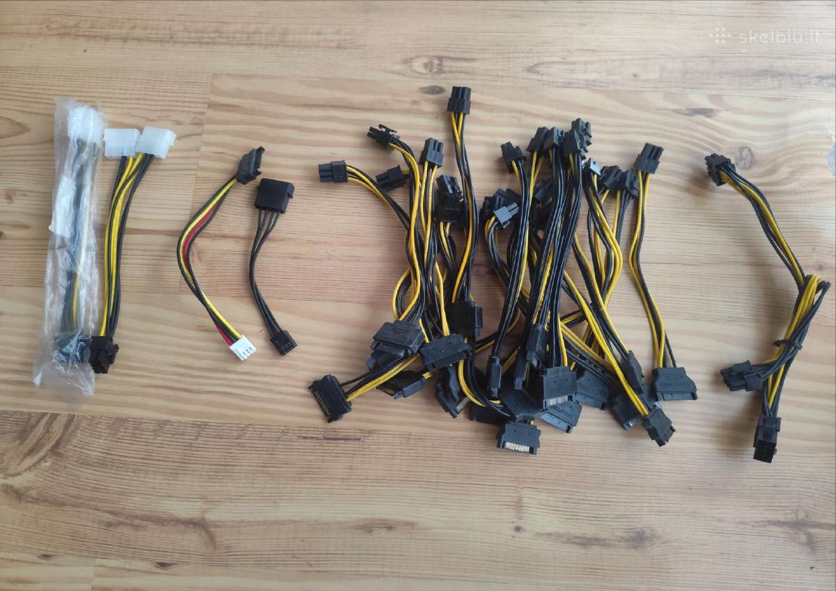 Sata, molex perėjimai į pcie, fdd