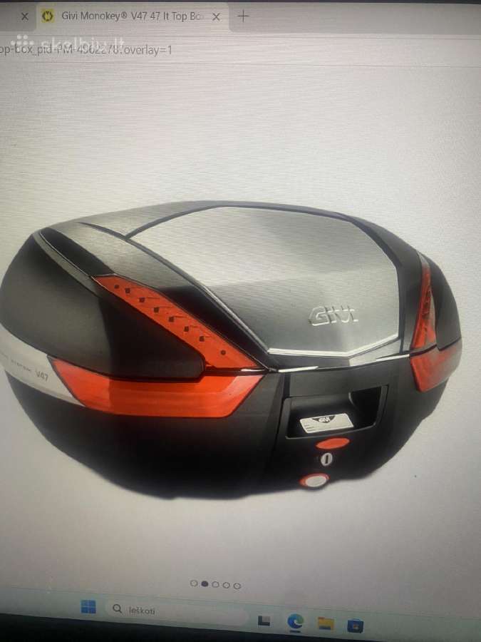 Motociklo daiktadėžė Givi V47 su aliuminio apdaila