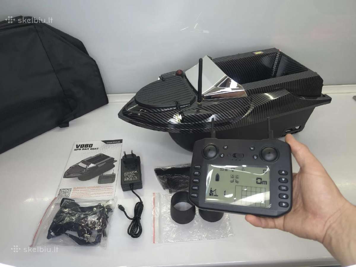 Flytec V080 pašarų laivelis su 180 GPS taškų - nuotraukos Nr. 7