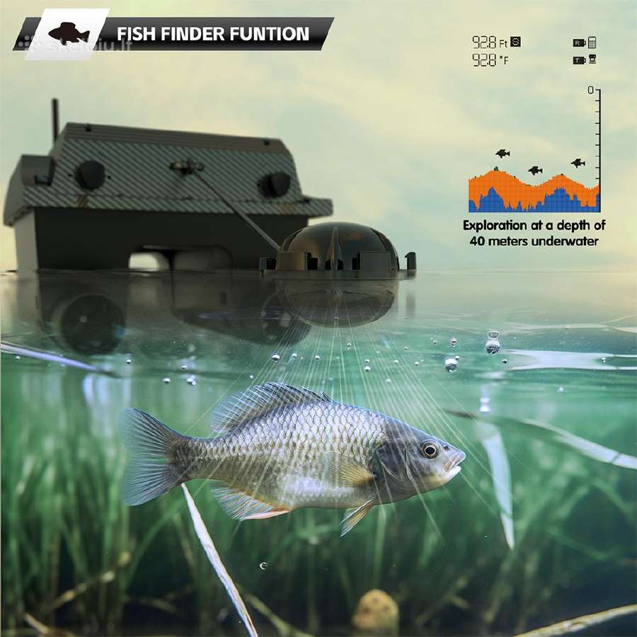 Flytec V080 pašarų laivelis su 180 GPS taškų - nuotraukos Nr. 18