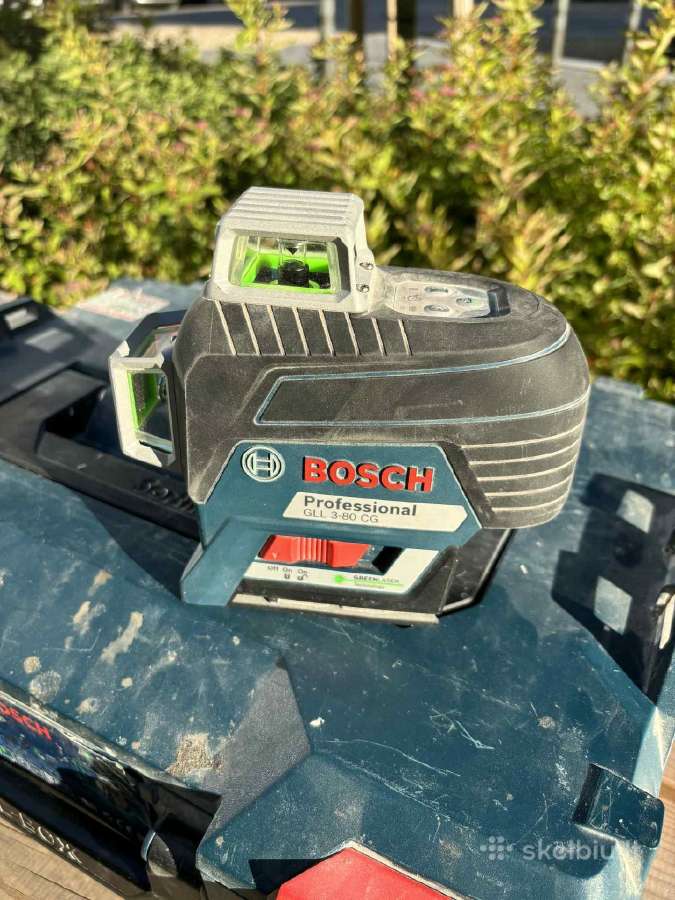 Linijinis lazerinis nivelyras Bosch Gll 3-80 Cg