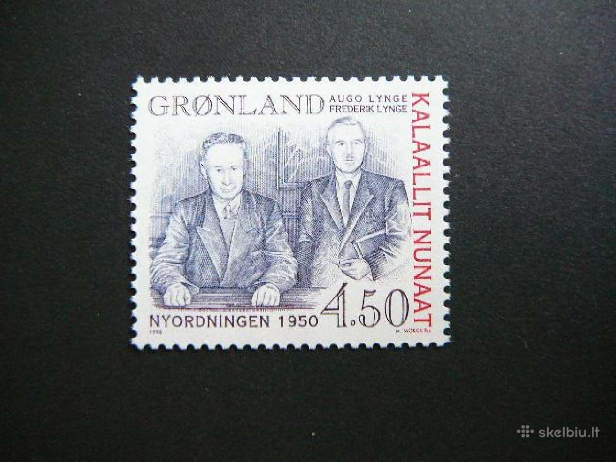 Politikai Lynge Grenlandija 1998 svarus grn315