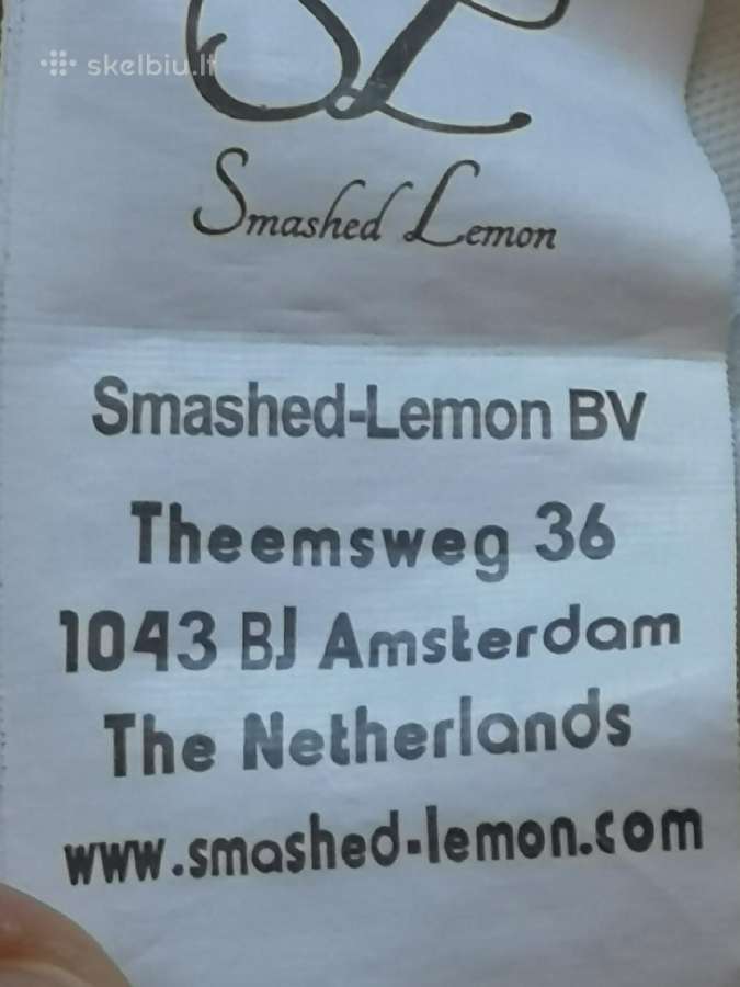 Smashed Lemon balta su juodomis gėlytėmis suknelė - nuotraukos Nr. 8