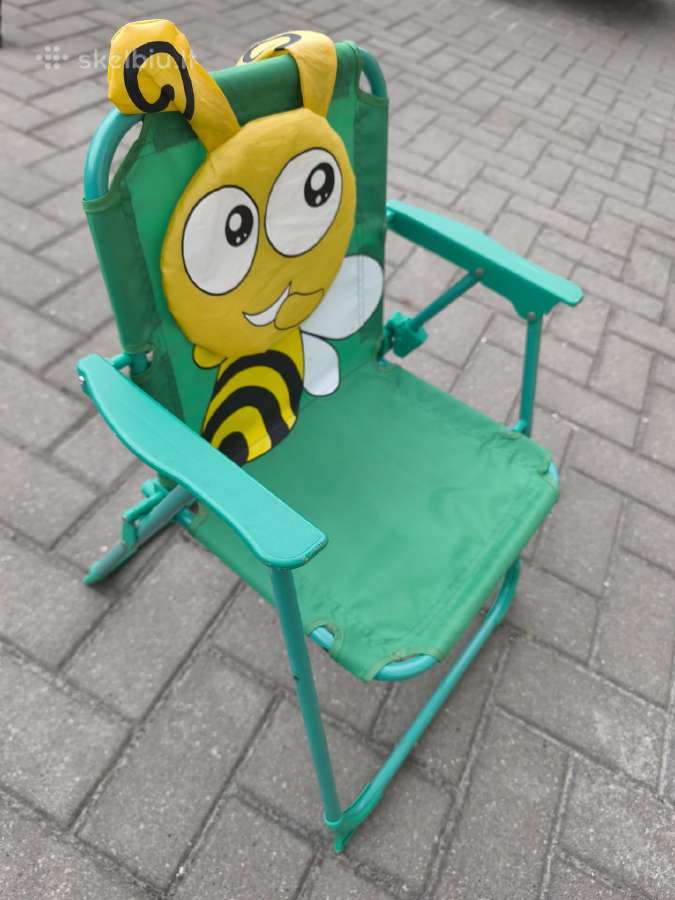 Vaikiška sulankstoma turistinė kėdė