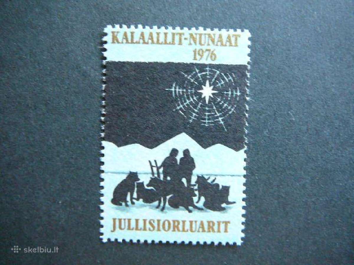 Sventos Kaledos Sunys Grenlandija 1976 Mnh grn015