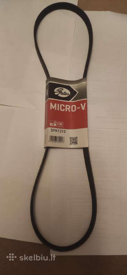 V formos rumbuoti diržai 5pk1210