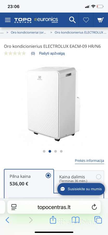 Mobilus oro kondicionierius Electrolux - nuotraukos Nr. 4