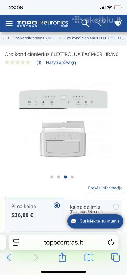 Mobilus oro kondicionierius Electrolux - nuotraukos Nr. 5