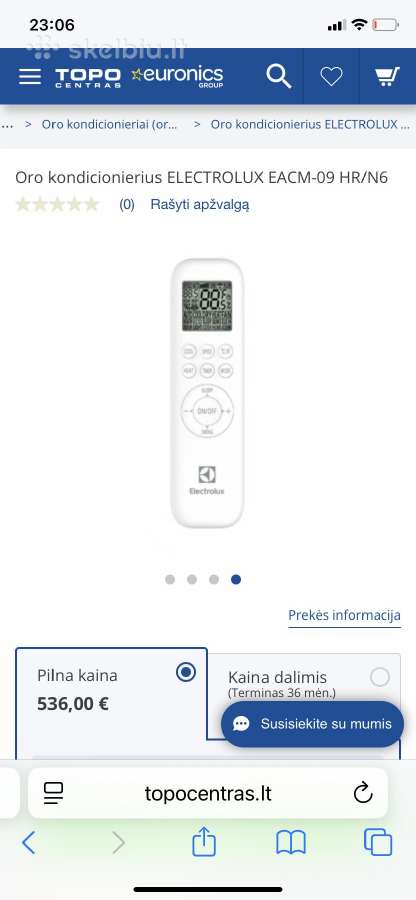 Mobilus oro kondicionierius Electrolux - nuotraukos Nr. 6