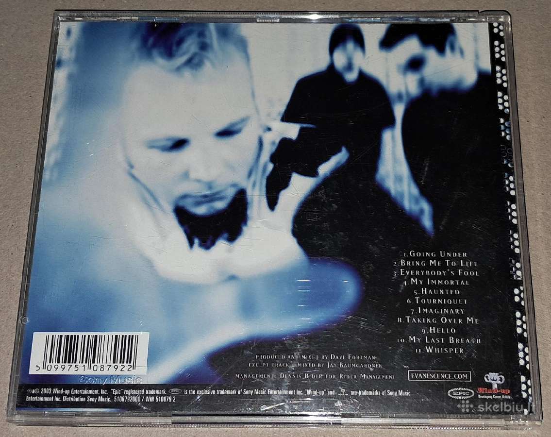 Evanescence – Fallen (Audio CD) - nuotraukos Nr. 2