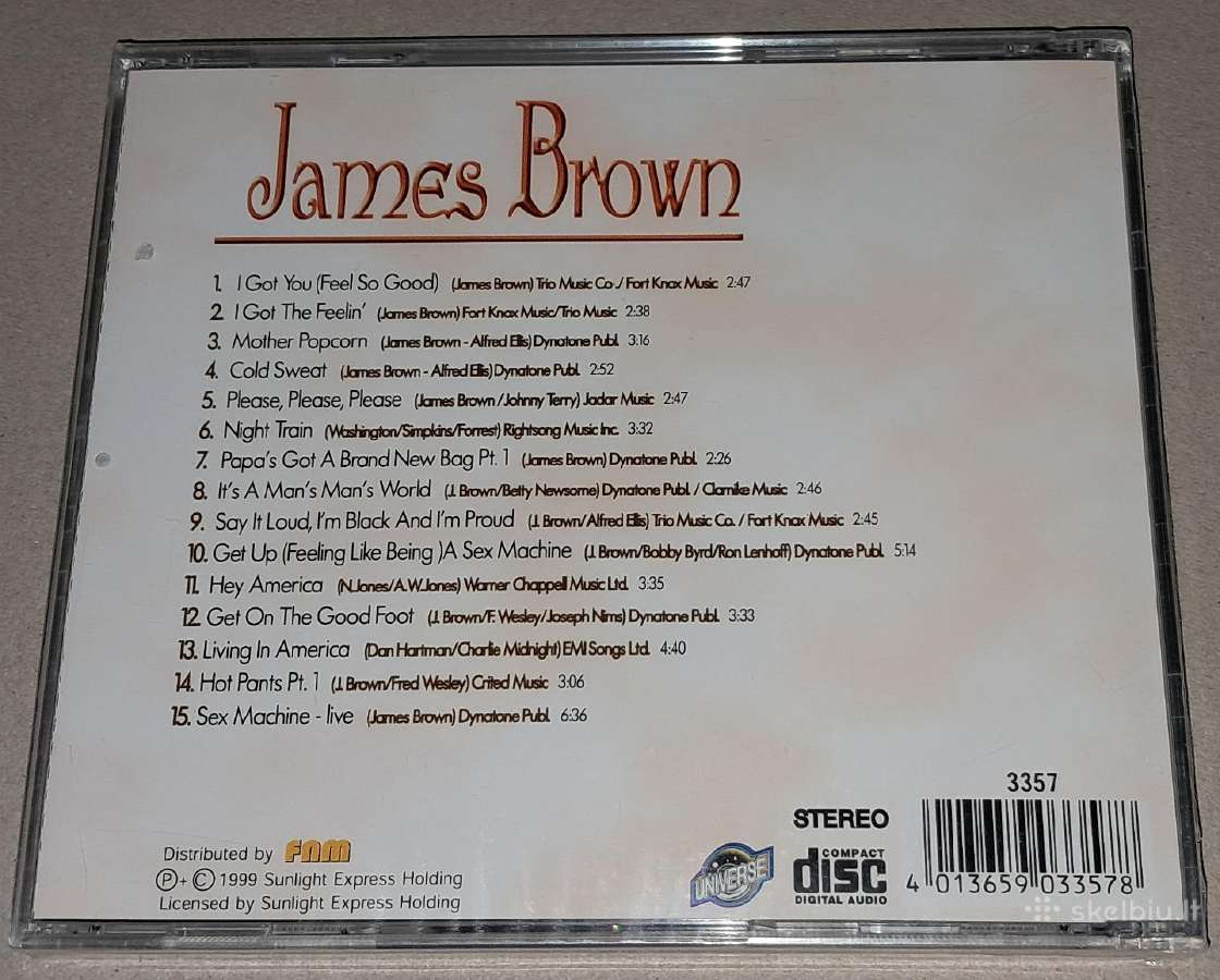 James Brown - Sex Machine (Audio CD) - nuotraukos Nr. 2